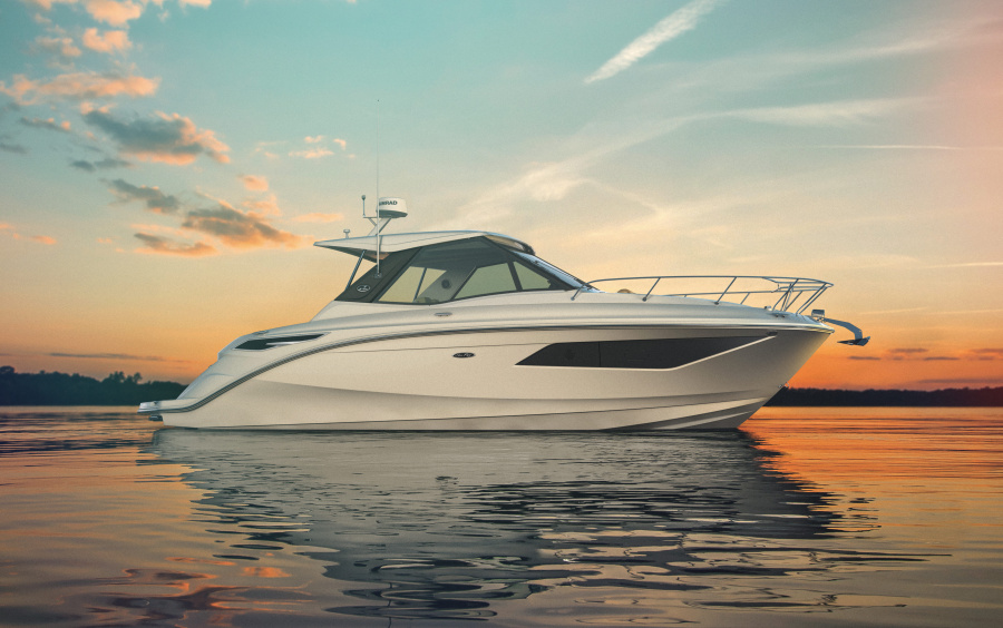 2024_Sundancer_320_DA320_coupe_starboard_profile_sunset_rendering.jpg